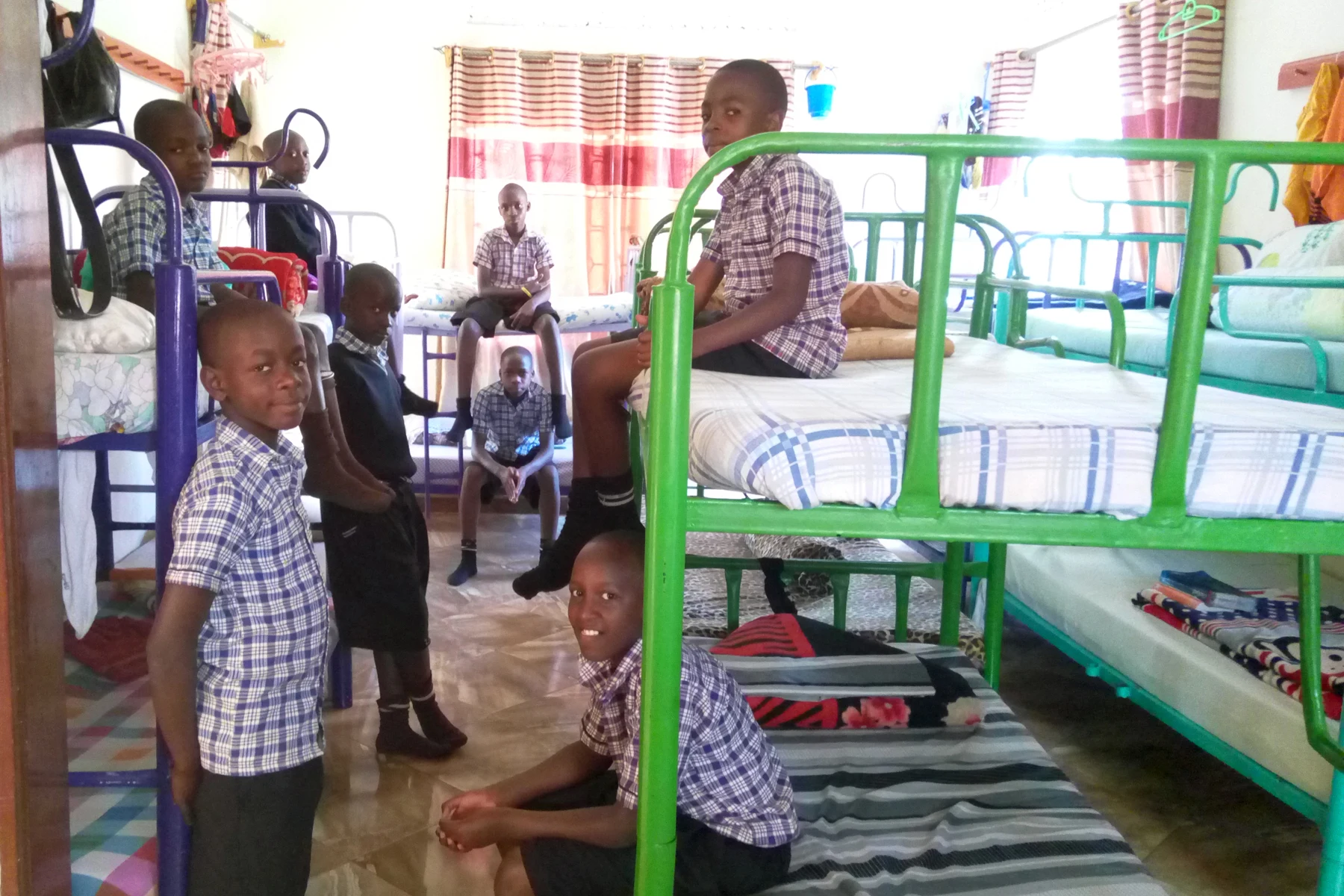 Caring atmosphere of the Nsangi boarding section.